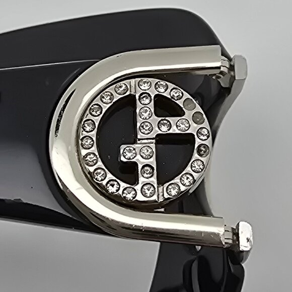 Giorgio Armani GA654/S D28BN Black Rhinestone Sunglasses Frame w Case Italy 57mm main image 4